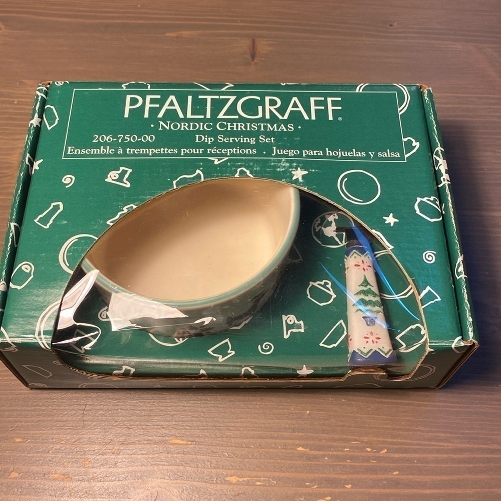 Pfaltzgraff Nordic Christmas Dip Serving Set